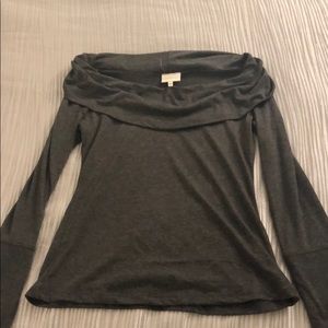 Grey off the shoulder top